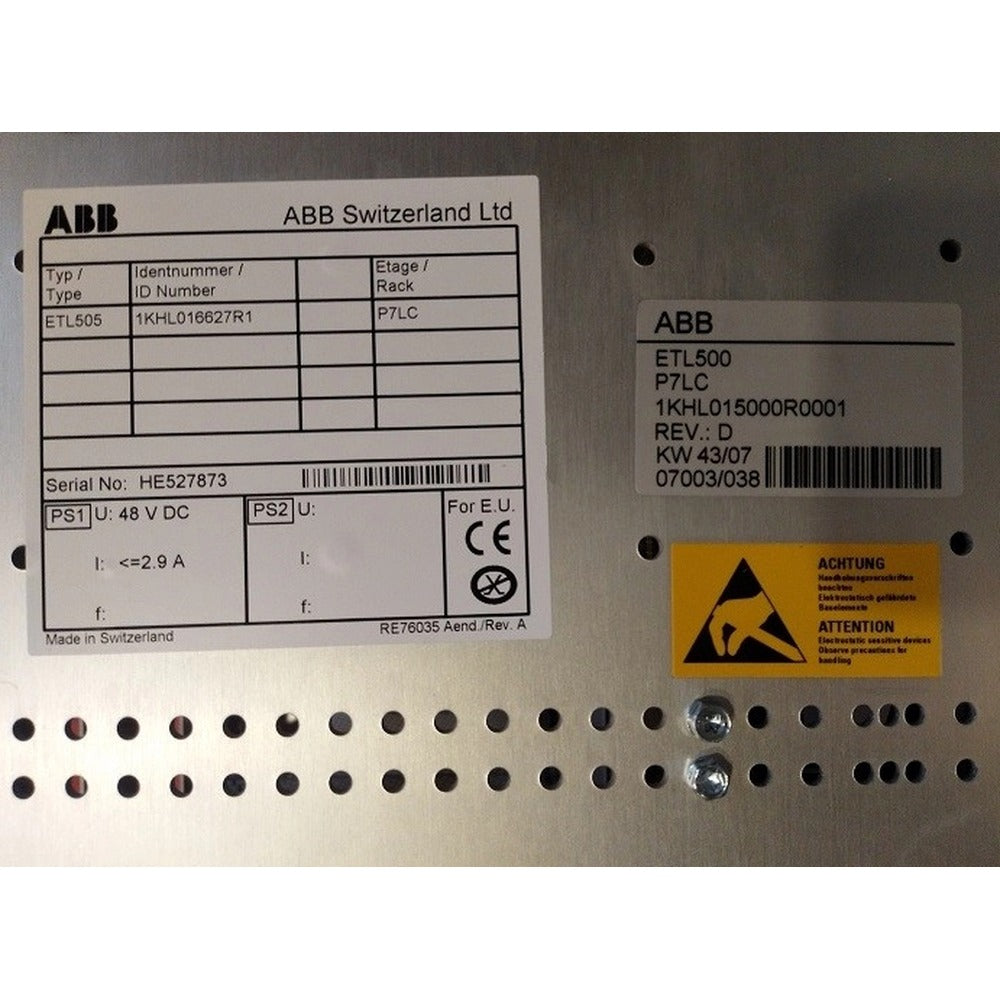 ABB 1KHL015000R0001 Control System original and high quality