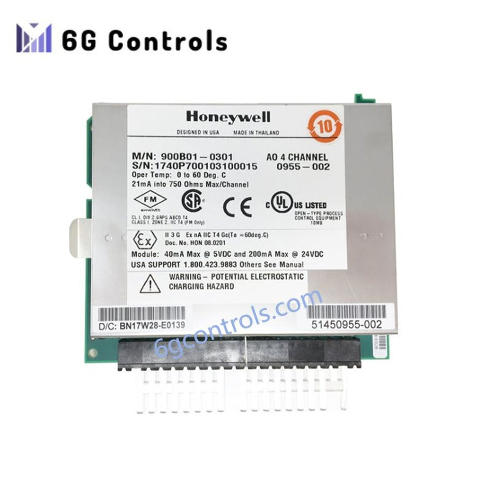 Honeywell 900B01-0301 4-Channel Analog Output Module