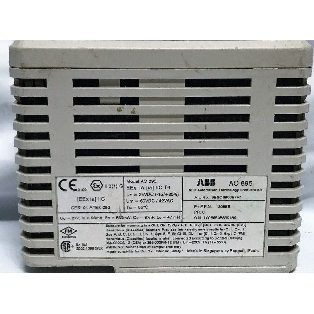 ABB AO895 3BSC690087R1 Analog Output new and low price