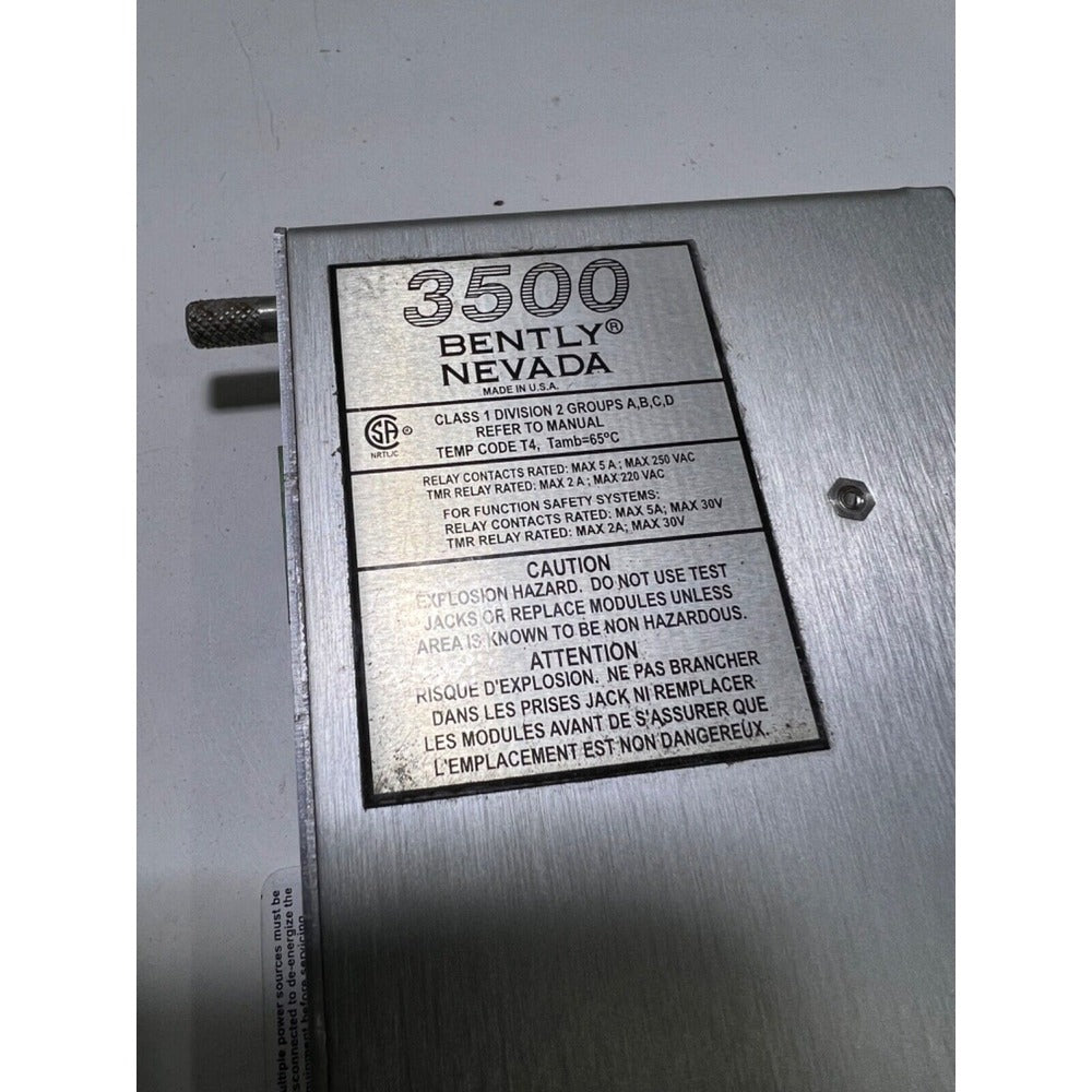 Bently Nevada 3500/22 146031-01 Transient Data Interface I/O Module - Brand New in Stock