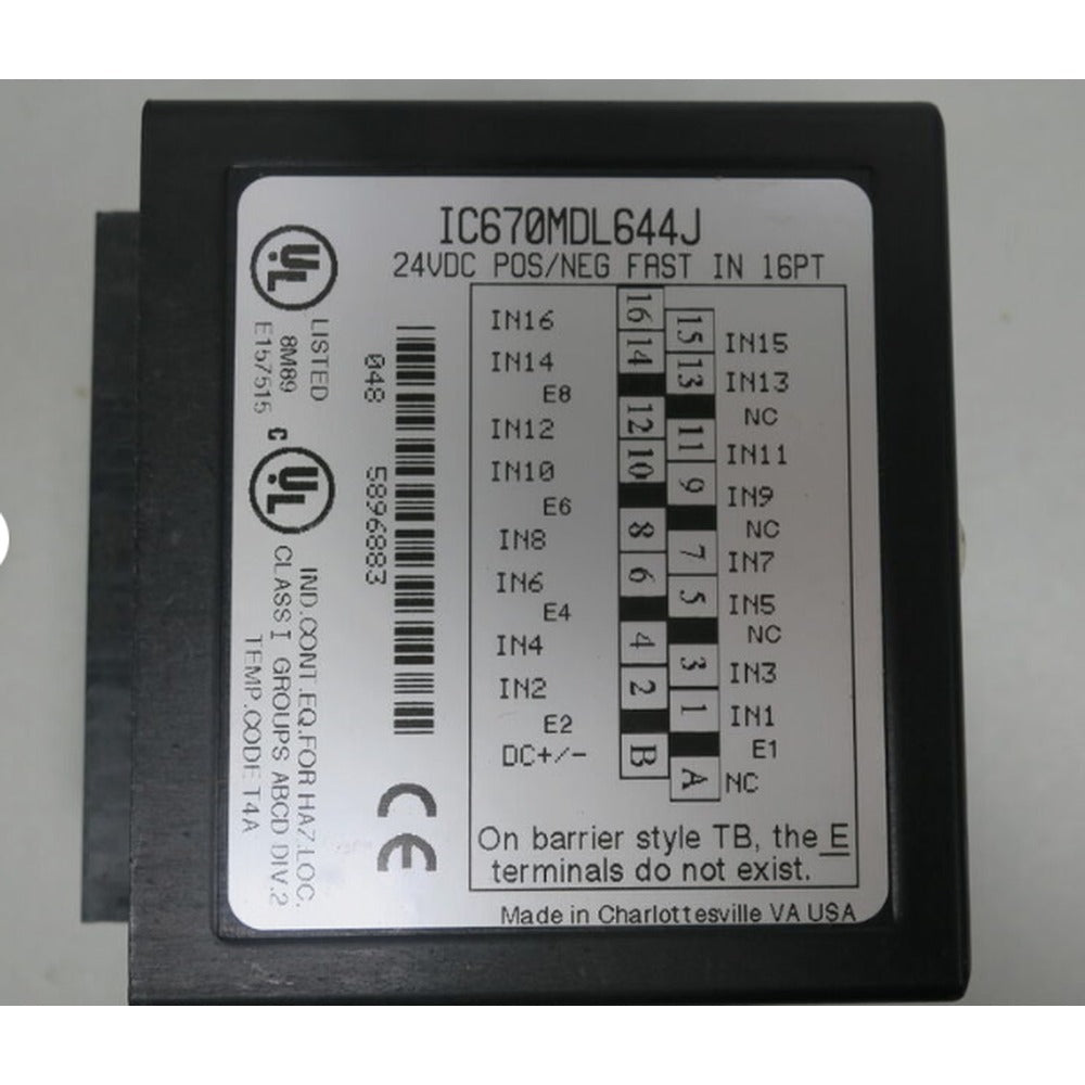 GE IC670MDL644J Input Module good service and original package