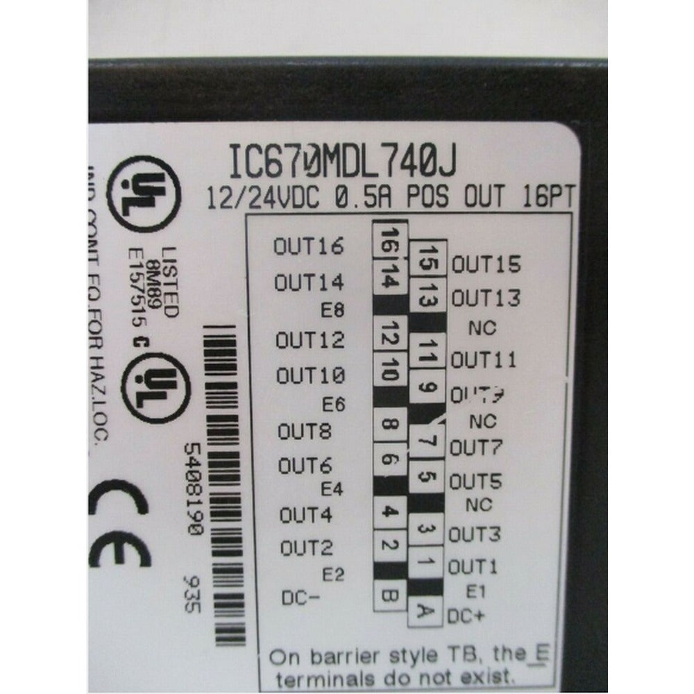 GE IC670MDL740J Output Module good service and original package
