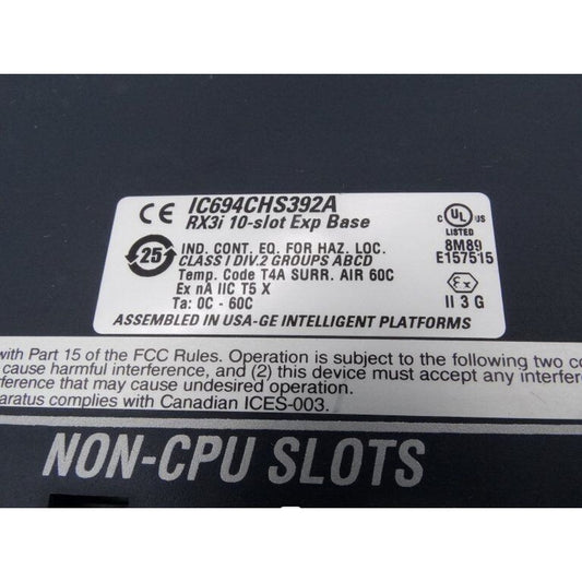 GE IC694CHS392A RX3i 10 Slot Exp Base high quality and good service
