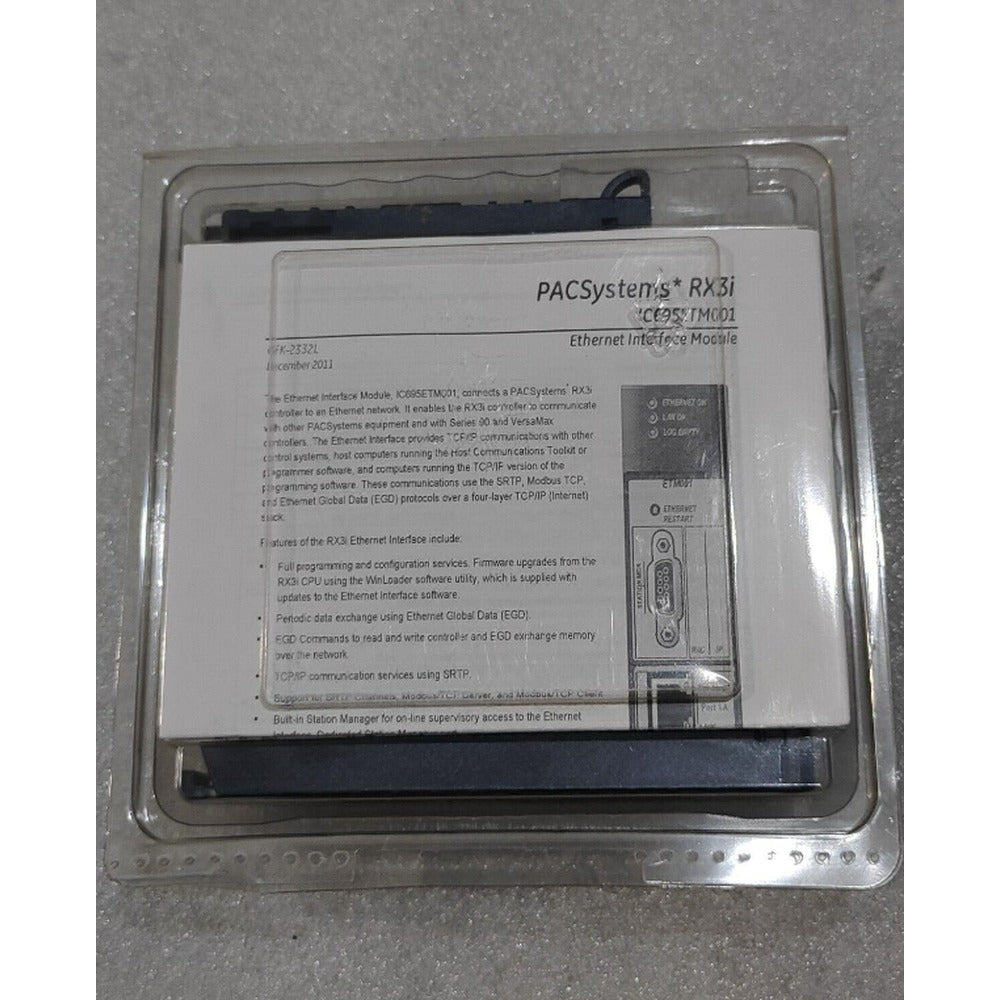 GE IC695ETM001 Ethernet Module W/ Switch new and original