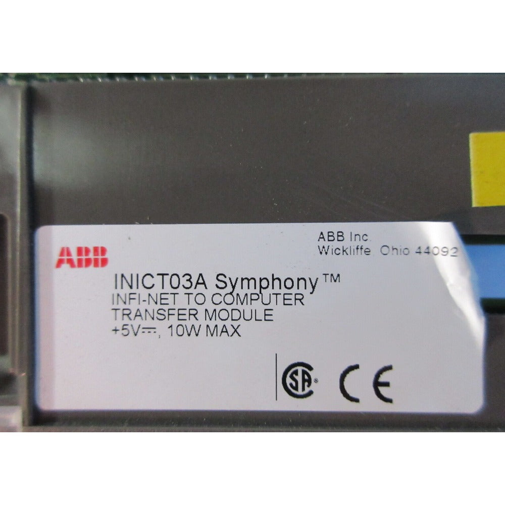 ABB INICT03A Infi-Net Computer Transfer Modul