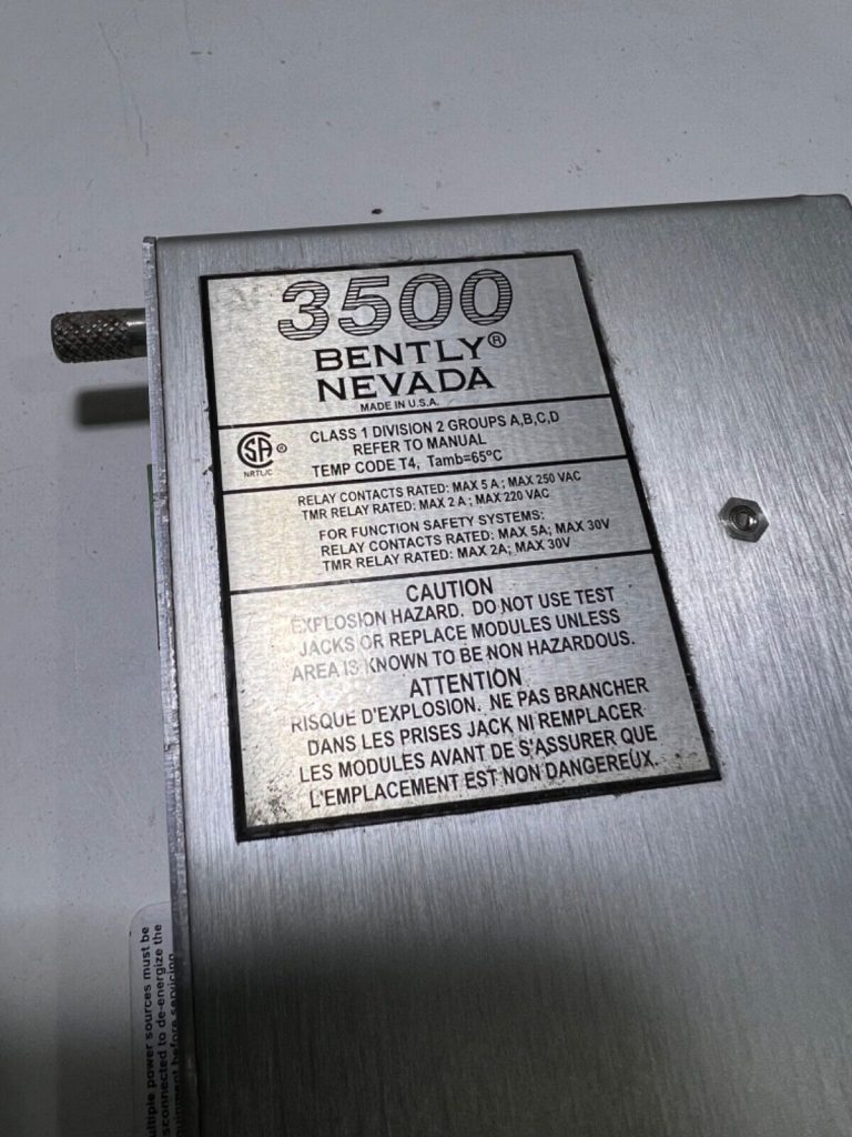 Bently Nevada 3500/22 146031-01 Transient Data Interface I/O Module – Brand New in Stock