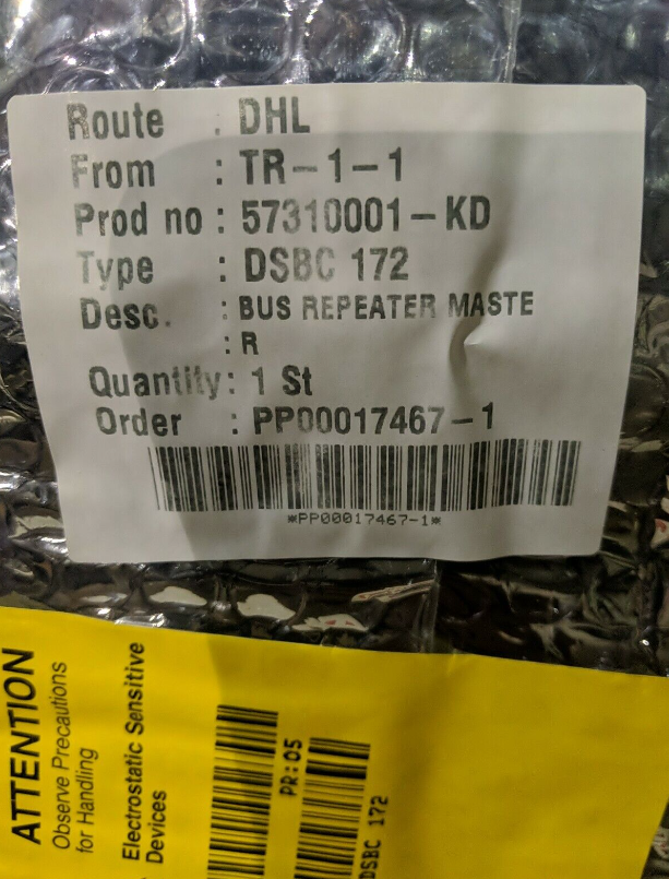 ABB DSBC172 57310001-KD Bus Repeater Master good service and high quality