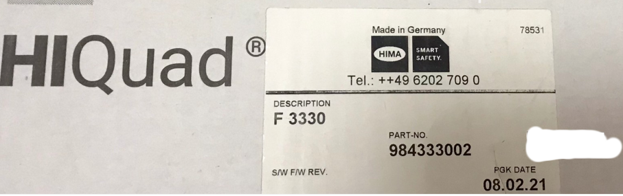 HIMA F3003 Automation Module bottom price and brand new
