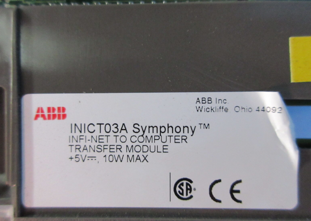 ABB INICT03A Infi-Net Computer Transfer Modul