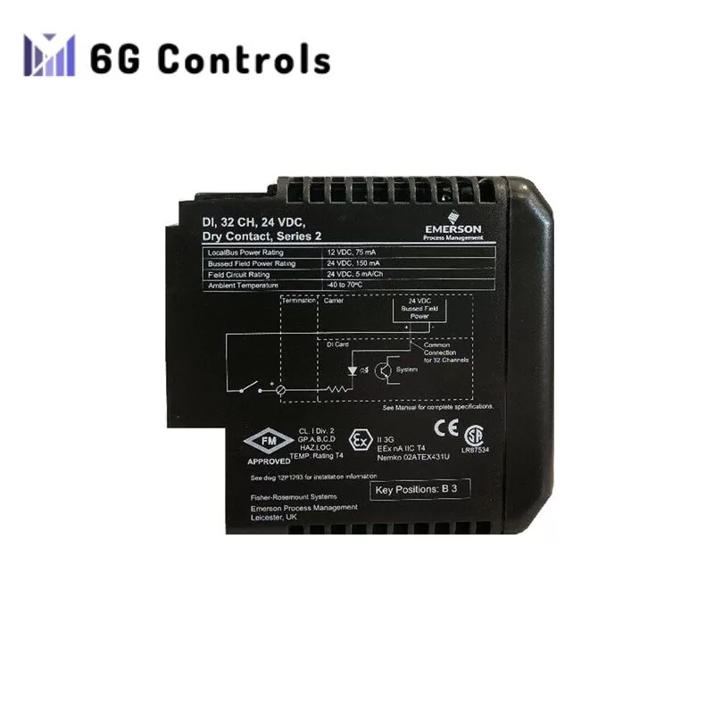 Emerson VE4001S2T2B4 Discrete Input Card In Stock